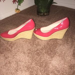 Franco Sarto Patent Leather Wedges